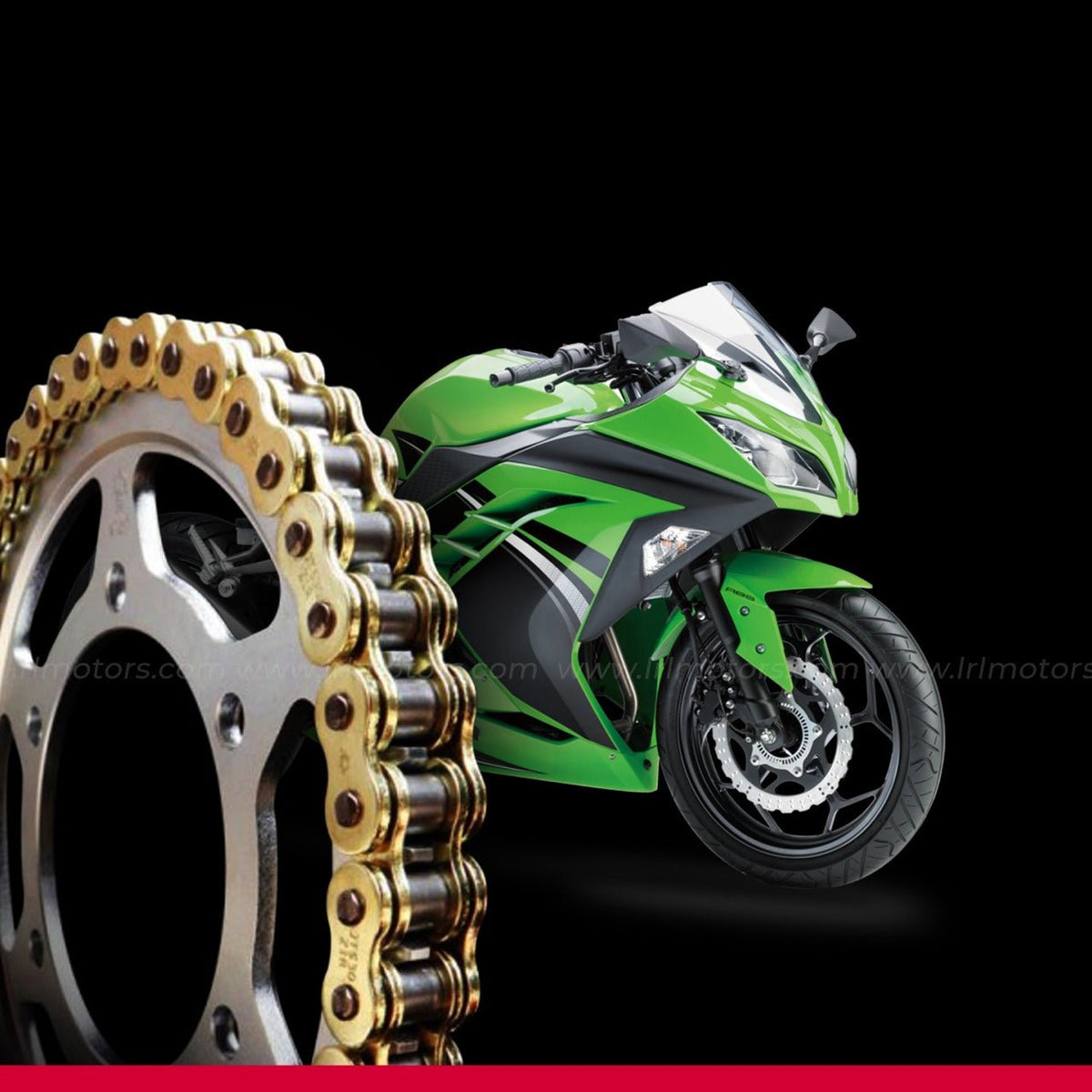 300 Chain Green Ninja 300 With Chains