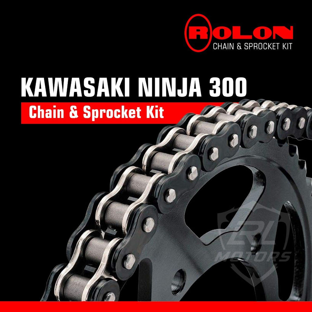Caltric Blue O-Ring Drive Chain & Sprockets Kit For Kawasaki Ex300 Ninja 300 ABS 2013-2016