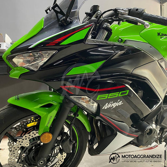 Kawasaki Ninja 650 and Z 650 Motoaggrandize Frame Sliders/Crash Protectors - LRL Motors