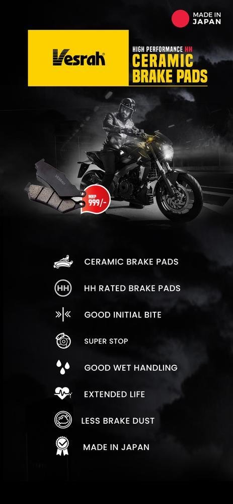 Kawasaki Versys 1000 brake pad front and rear (Ceramic) - LRL Motors