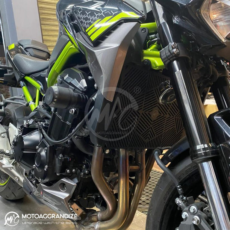 Z900 Radiator Kawasaki Z900 MOTOAGGRANDIZE Radiator Guard – LRL Motors