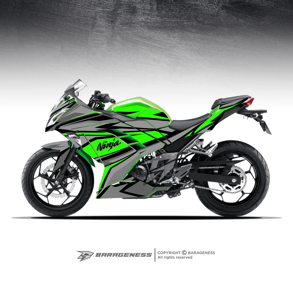Kawazaki Ninja 300 Automotive Graphics - LRL Motors