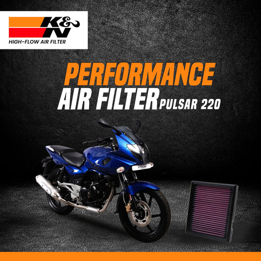 K&N Air Filter Bajaj Pulsar 150/180/220 - LRL Motors