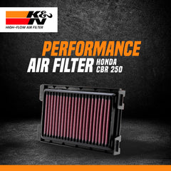 K&N air filter Honda CBR 250 - LRL Motors