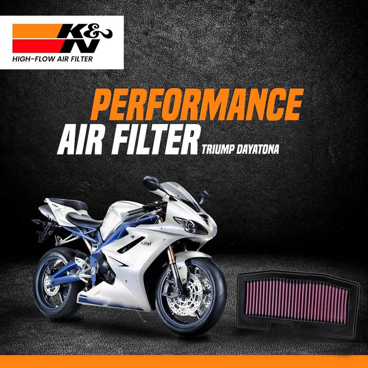 K&N Air filter TRIUMP DAYTONA - LRL Motors