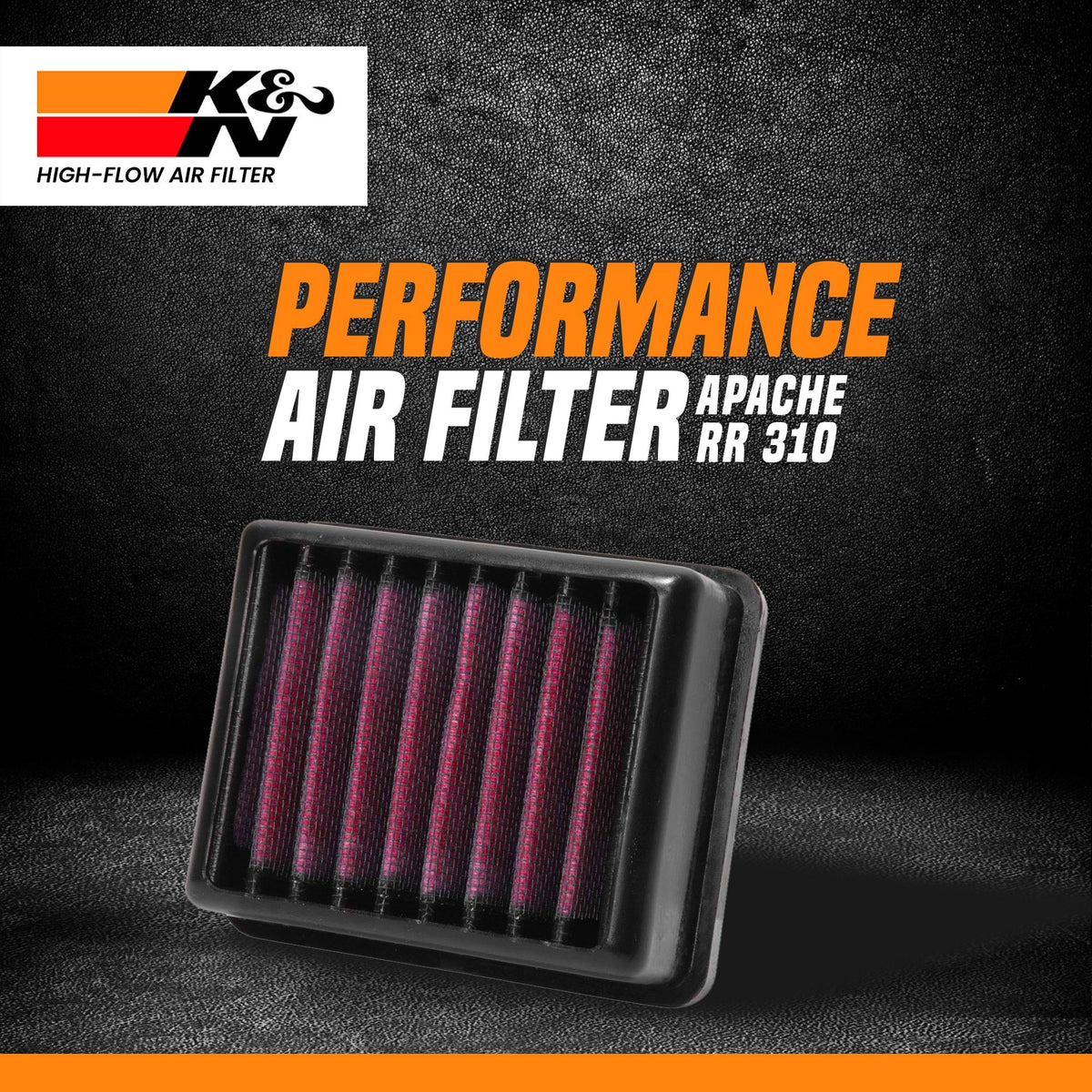 K&N air filter TVS Apache RR 310 - LRL Motors