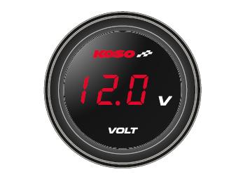 Koso Coin Voltmeter red display FOR ALL MOTORCYCLE AND CARS - LRL Motors