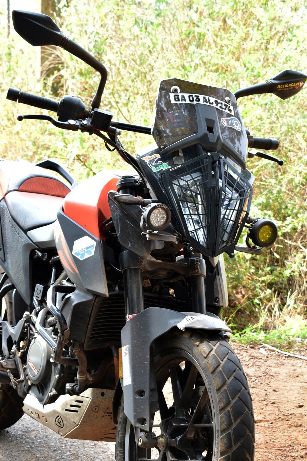 KTM 390 Adventure motocaan Headlight Grill - LRL Motors