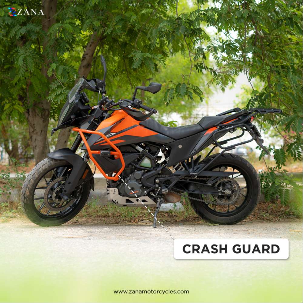 KTM Adventure 250/ 390/ X Zana Crash Guard with slider- Orange – LRL Motors