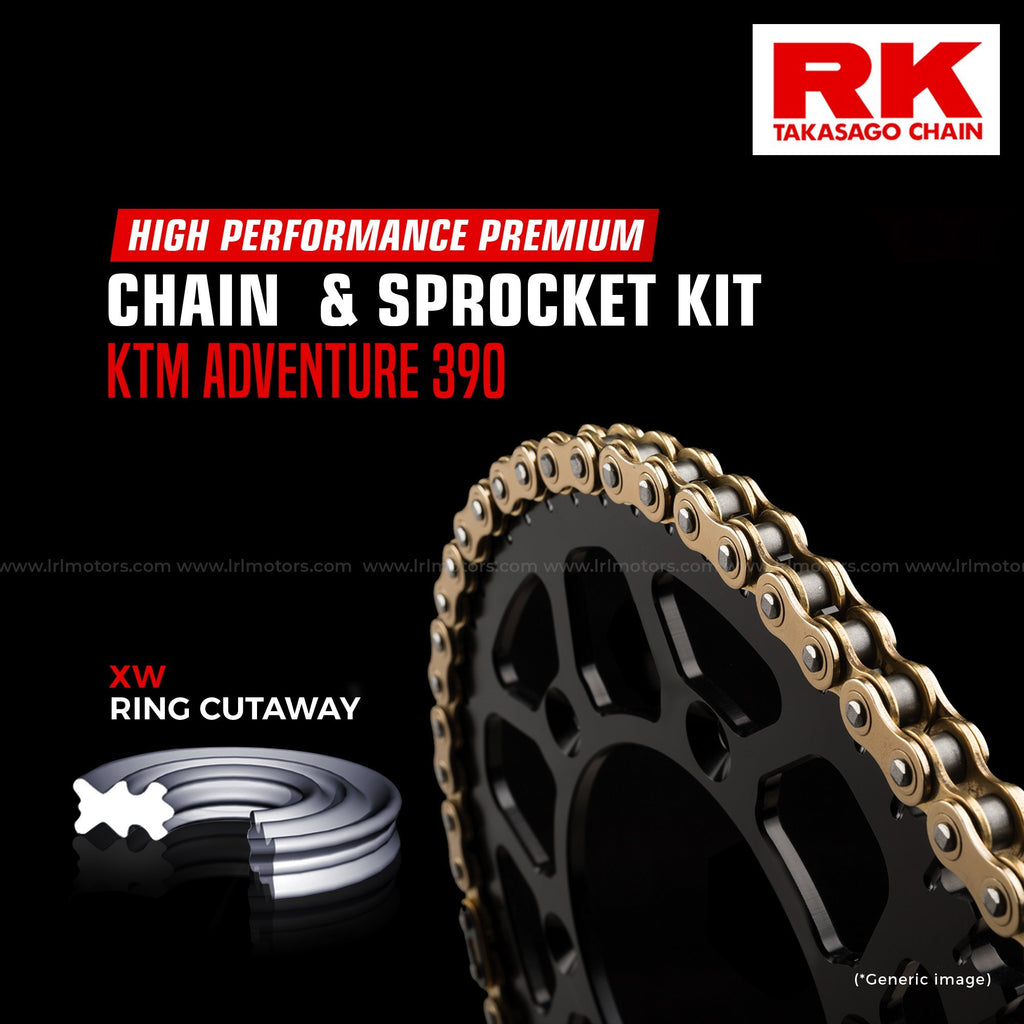 KTM Adventure 390 Brass Chain Kit ( RK Japan) - LRL Motors