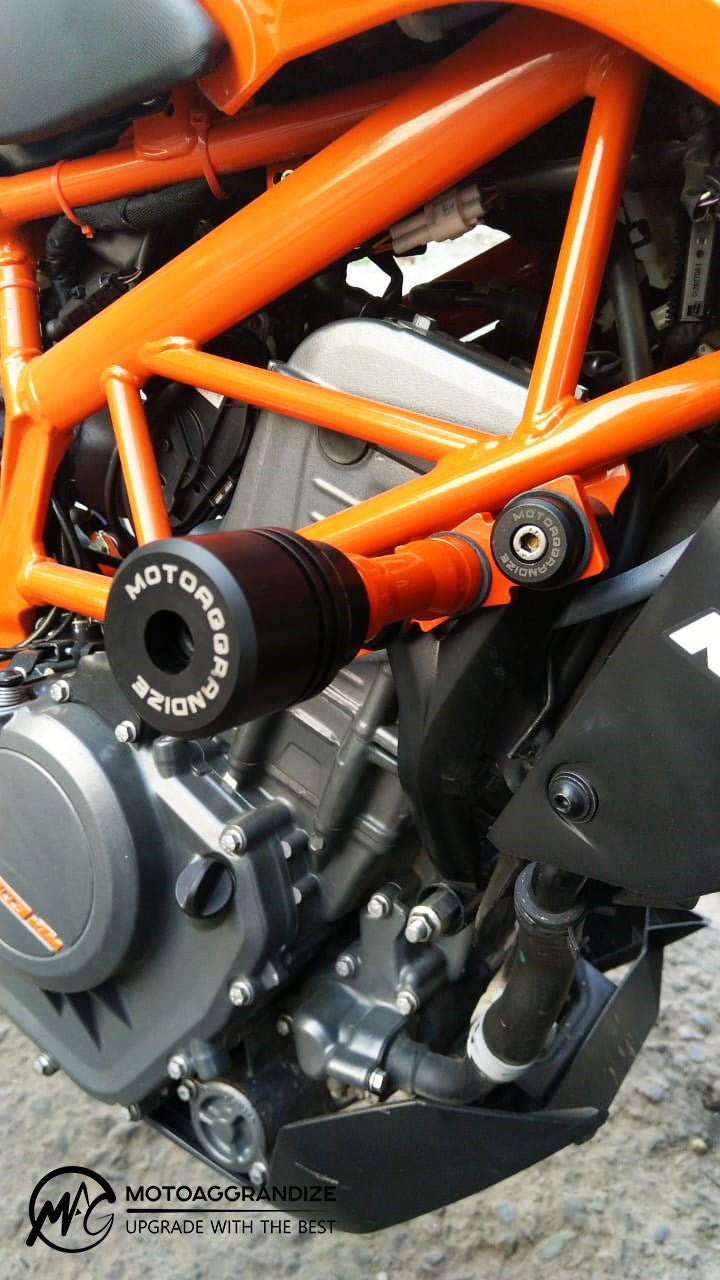 KTM Duke 125/200/ 250/390 Motoaggrandize Frame Slider Crash Protector - LRL Motors