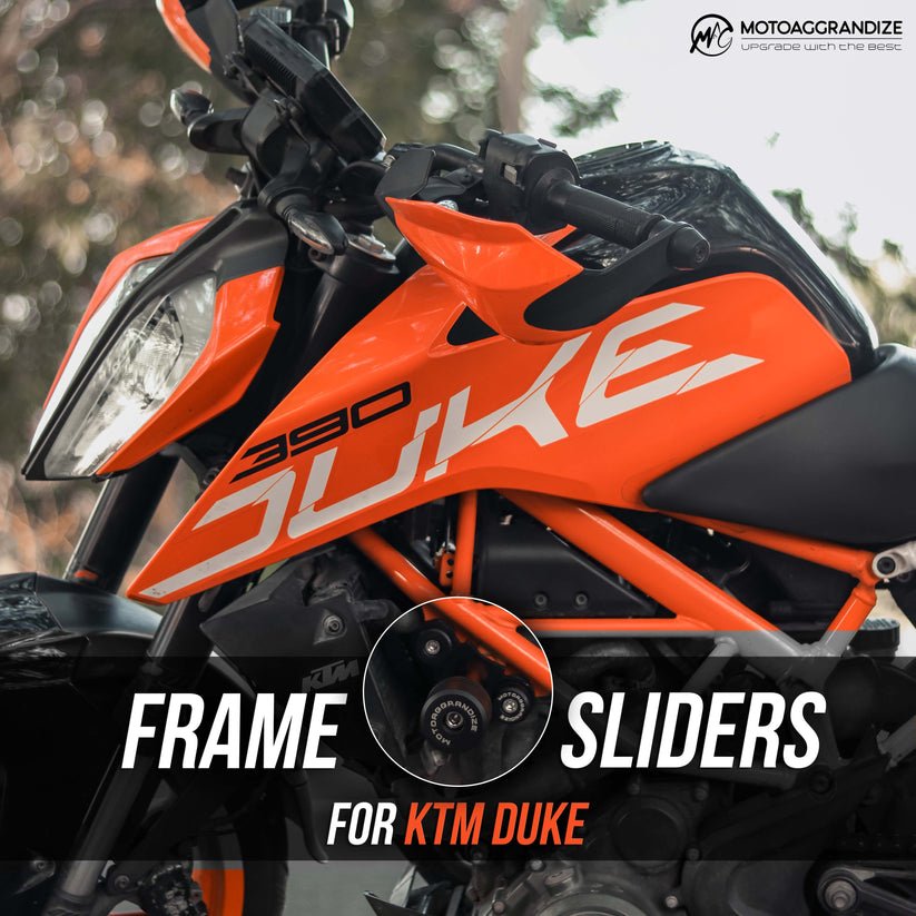 KTM Duke 125/200/ 250/390 Motoaggrandize Frame Slider Crash Protector - LRL Motors