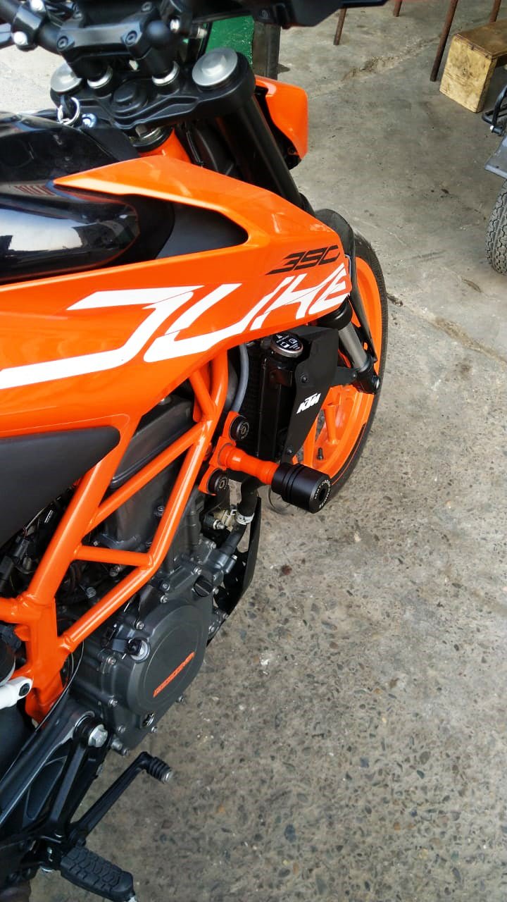 KTM Duke 125/200/ 250/390 Motoaggrandize Frame Slider Crash Protector - LRL Motors