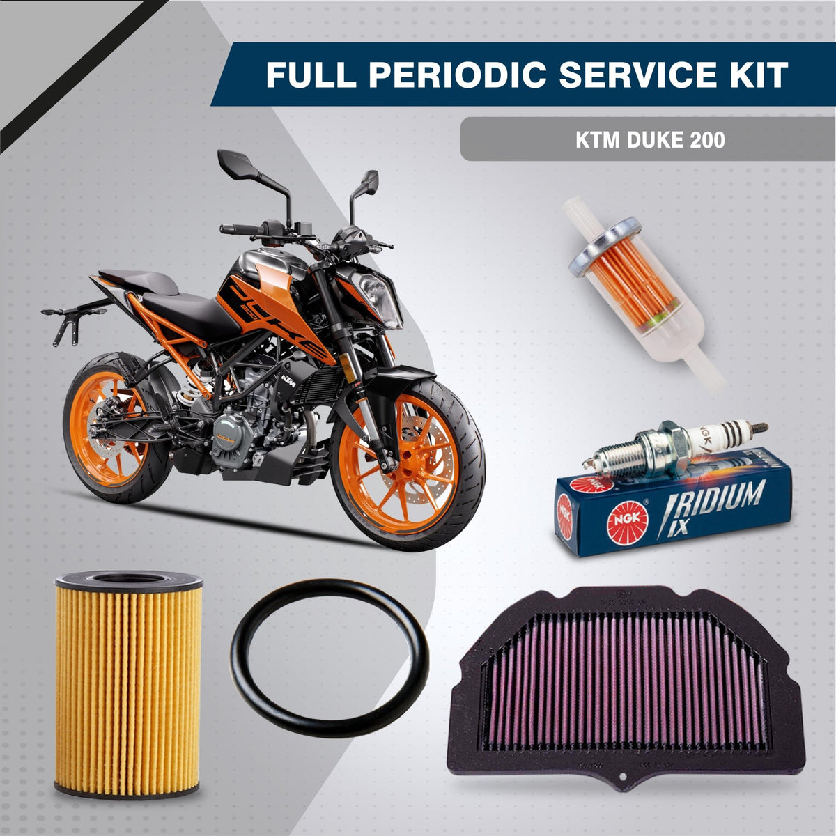 KTM Duke 200 Periodic Service Kit - LRL Motors