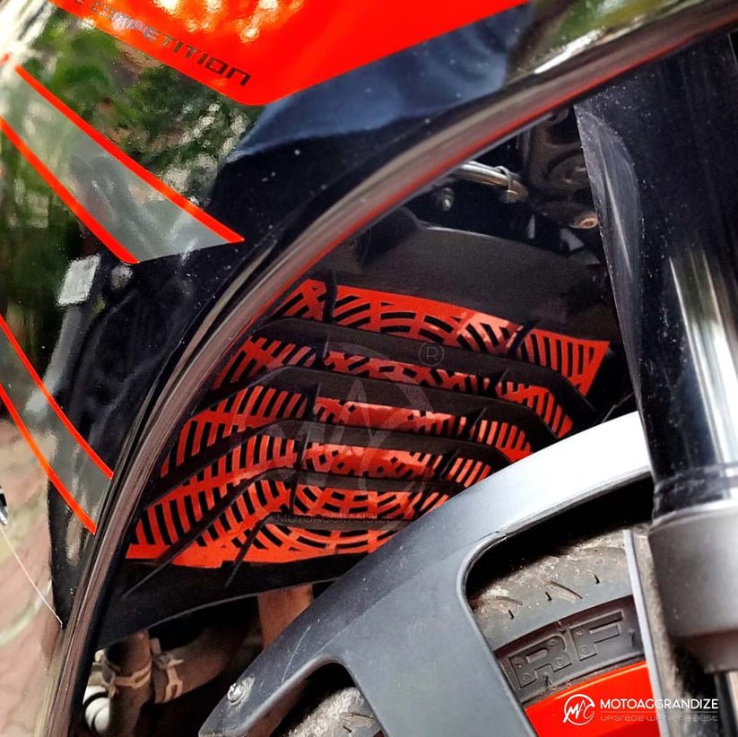 KTM Duke | RC 125/ 200/ 250/ 390 MOTOAGGRANDIZE Radiator Guard | Cover | Protector Version 2 - LRL Motors