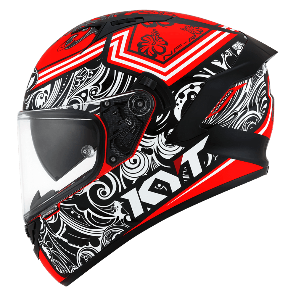 KYT NF-R Steel Flower Red - LRL Motors