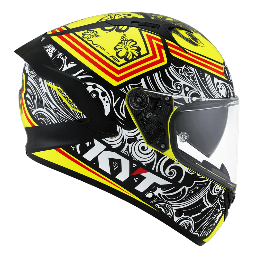 KYT NF-R Steel Flower Yellow - LRL Motors