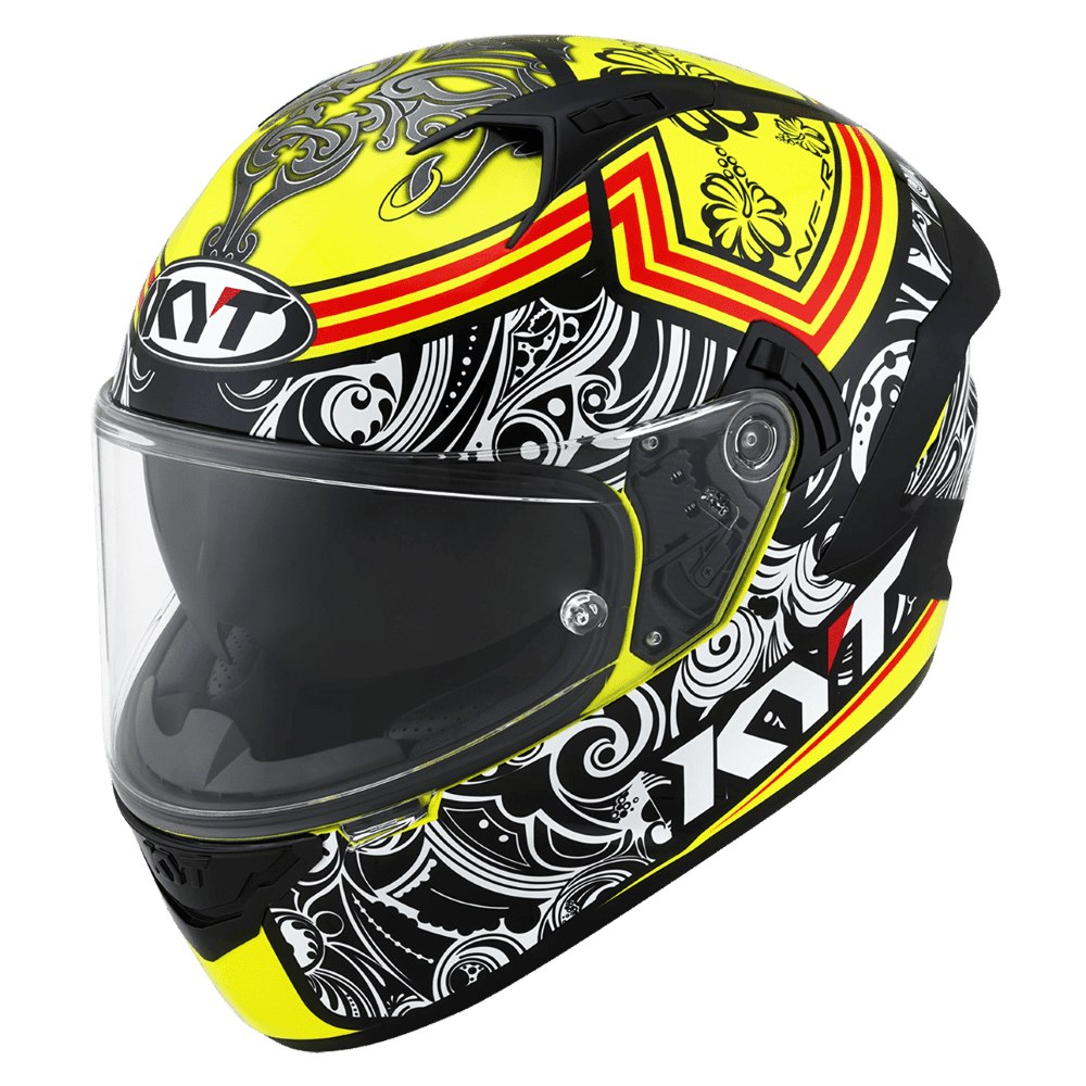 KYT NF-R Steel Flower Yellow - LRL Motors