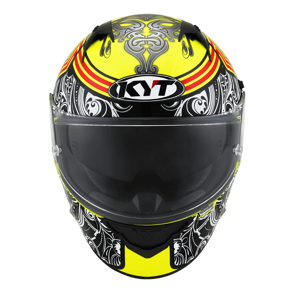 KYT NF-R Steel Flower Yellow - LRL Motors