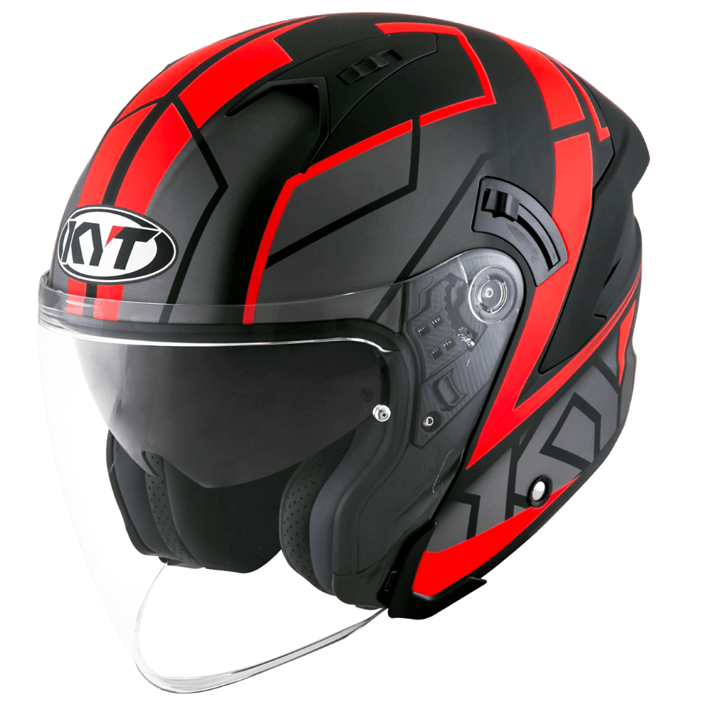 KYT NJ-F Motion Matt Red Fluo - LRL Motors