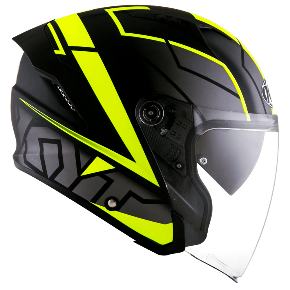 KYT NJ-F Motion Matt Yellow Fluo - LRL Motors
