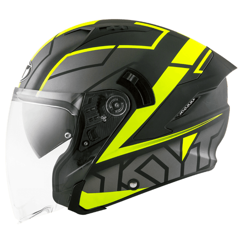 KYT NJ-F Motion Matt Yellow Fluo - LRL Motors