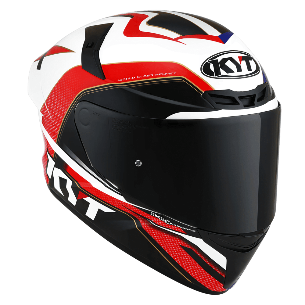 KYT TT Course Grand Prix Blue/Red - LRL Motors