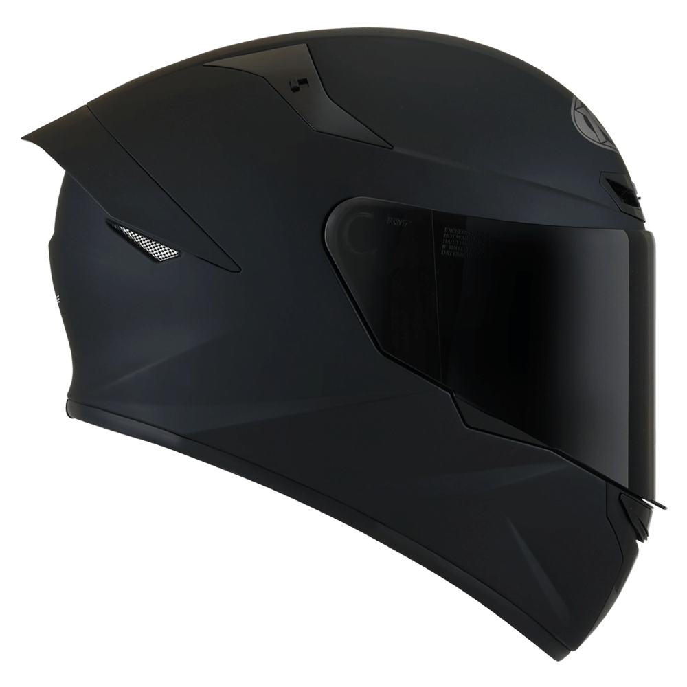 KYT TT Course Plain Matt Black - LRL Motors