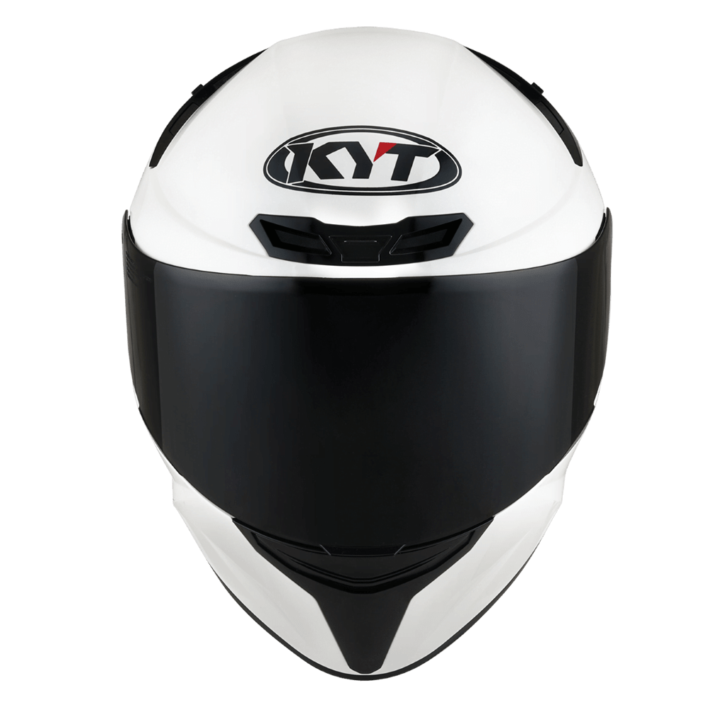 KYT TT Course Plain White - LRL Motors