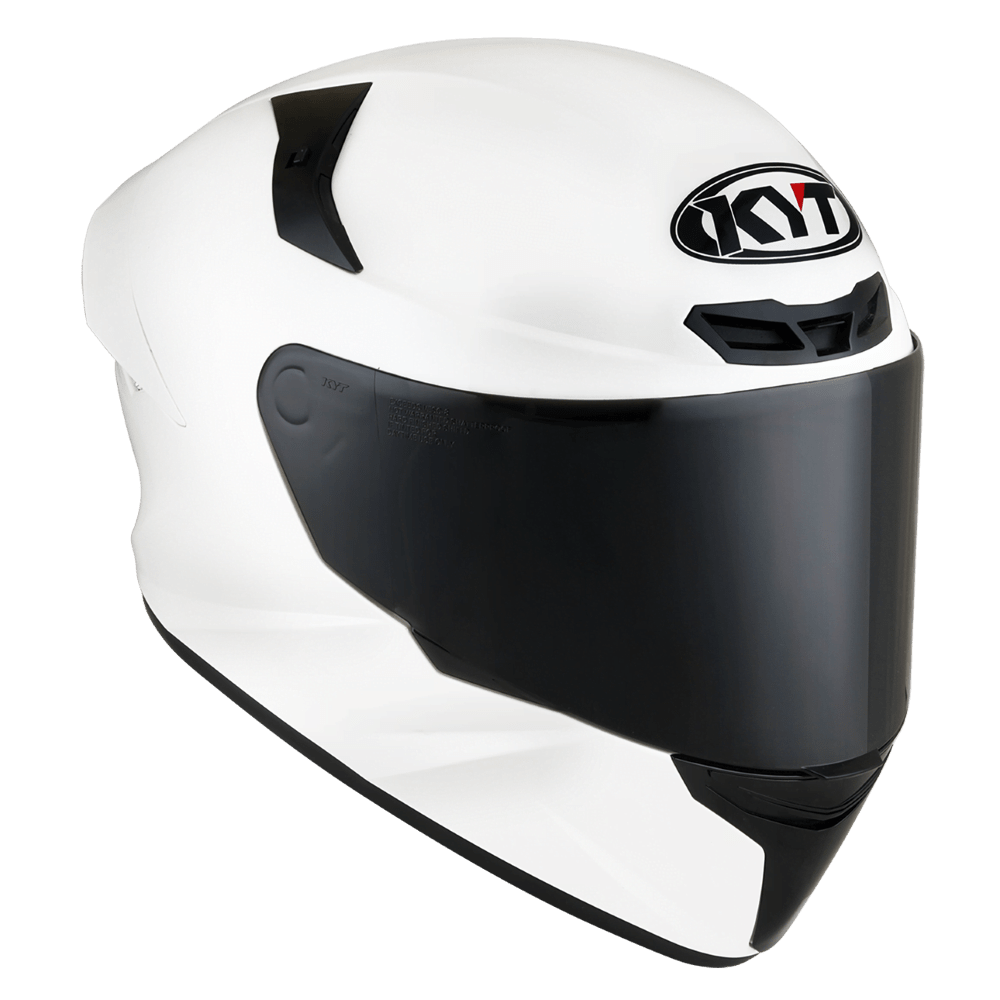 KYT TT Course Plain White - LRL Motors