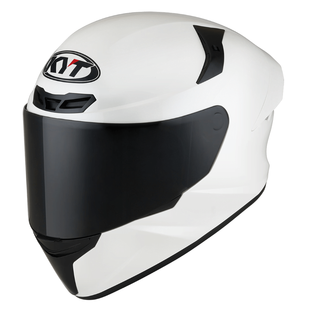 KYT TT Course Plain White - LRL Motors