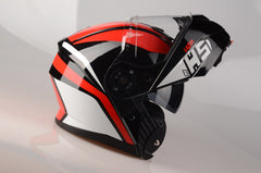 Lazer Helmet MH5 Black Red White - LRL Motors