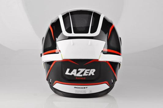 Lazer Helmet Rafale Racket Red Black White - LRL Motors