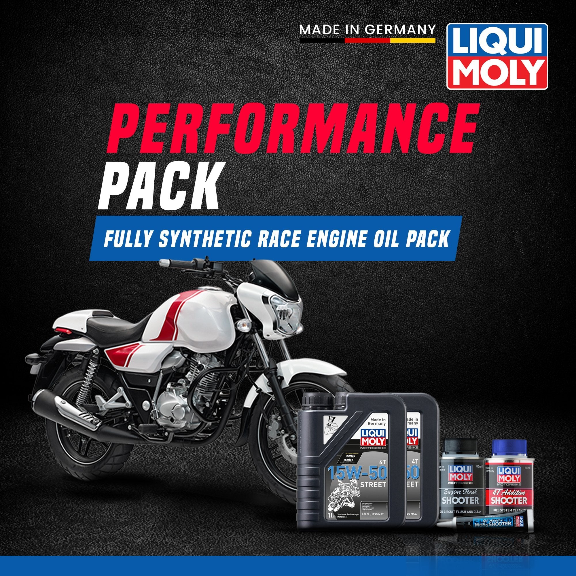 Liqui Moly Bajaj V Full Performance pack - LRL Motors