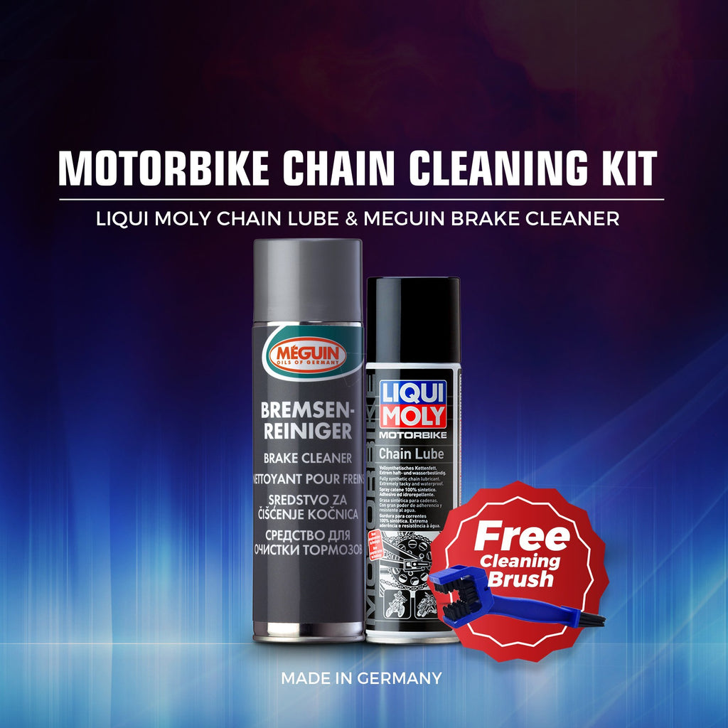 Liqui Moly Chain lube and Meguin cleaner kit - LRL Motors