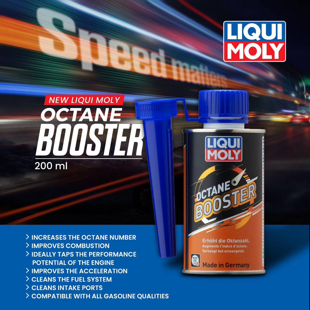 LIQUI MOLY Octane Booster Additivo Benzina +4 Ottani Octane Booster