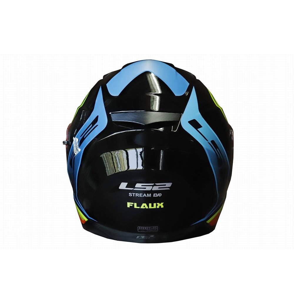 LS2 HELMET - FF320 FLAUX BLACK NEON YELLOW HELMETS - LRL Motors