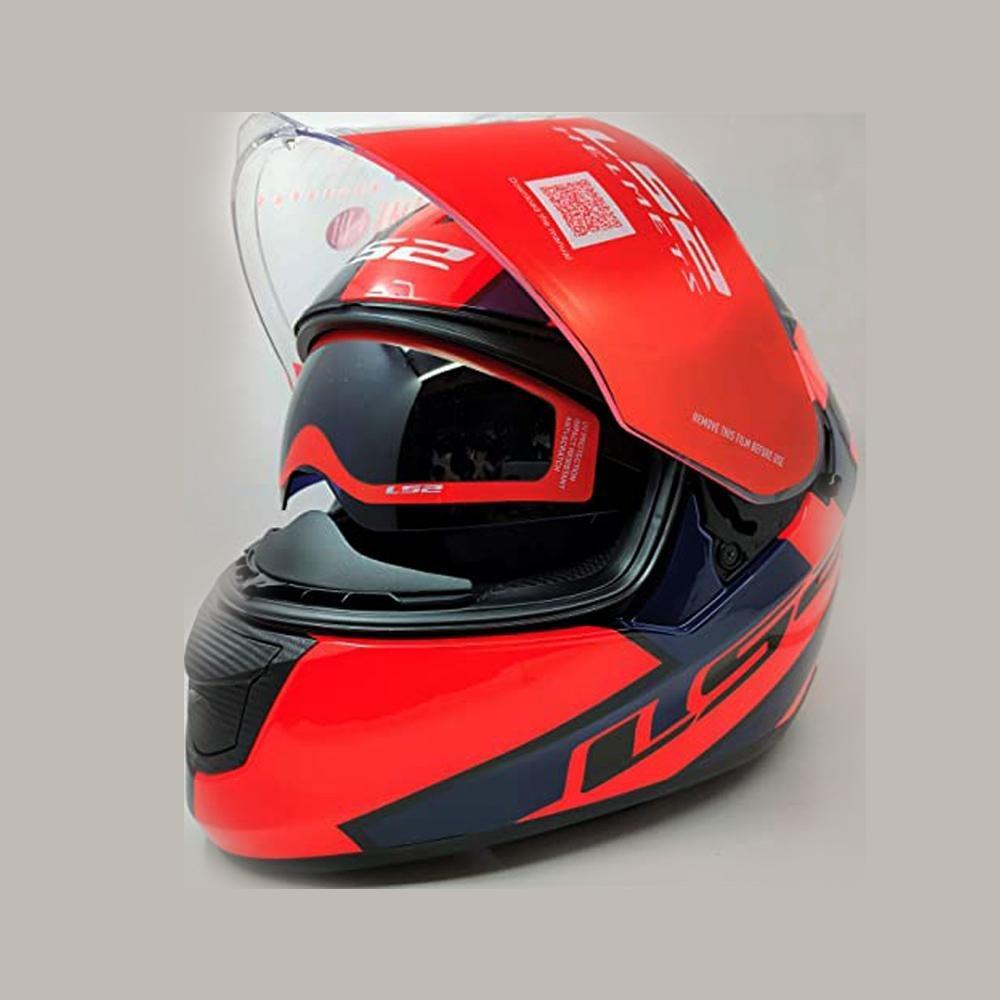 LS2 Helmets - FF320 Stream Evo - Rex - Gloss Black Orange - Dual Visor Full Face Helmet - LRL Motors