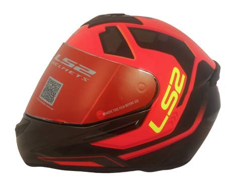 LS2 Helmets - FF352 Rookie - Iron Face - Gloss Black Orange - Single Mercury Visor Full Face Helmet - LRL Motors