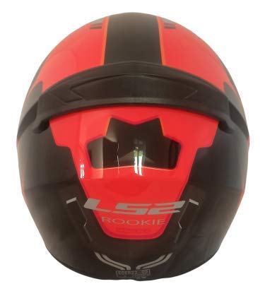 LS2 Helmets - FF352 Rookie - Iron Face - Gloss Black Orange - Single Mercury Visor Full Face Helmet - LRL Motors