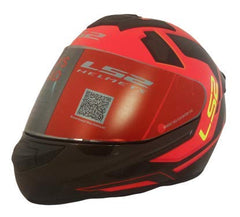 LS2 Helmets - FF352 Rookie - Iron Face - Gloss Black Orange - Single Mercury Visor Full Face Helmet - LRL Motors
