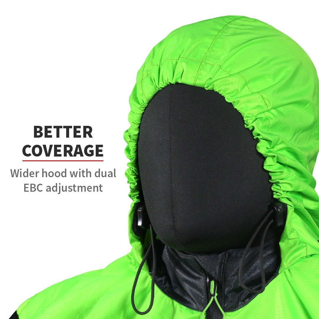 M200 RAIN JACKET – PRO(BLACK/GREEN) - LRL Motors