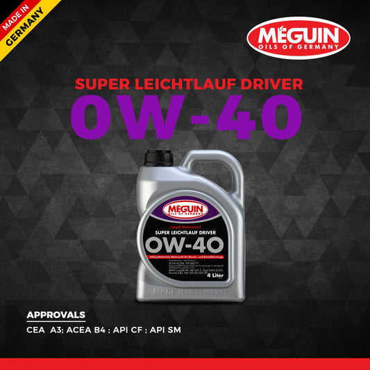 Meguin 0W40 Car Engine Oil 1 L - LRL Motors