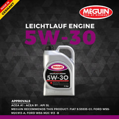 Meguin 5W30 Car Engine Oil 5 L - LRL Motors