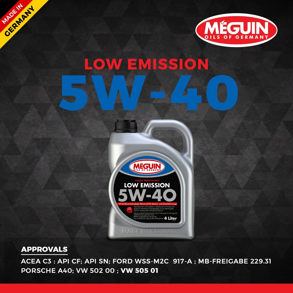 Meguin 5W40 Low Emission 1L ( VW 505 01 ) - LRL Motors