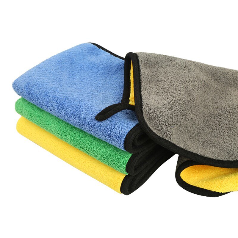 Microfiber Double Layered Cloth Extra Thick Microfiber Cleaning Cloths Perfect for Bikes & Cars - LRL Motors
