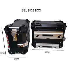 Motorcycle Pannier Box 38L x 2 - LRL Motors