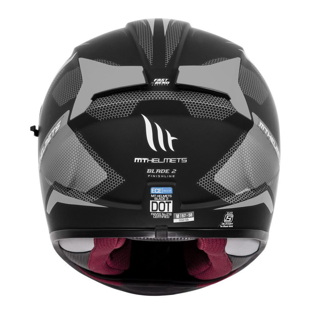 MT Helmets Blade 2SV Finishline - LRL Motors