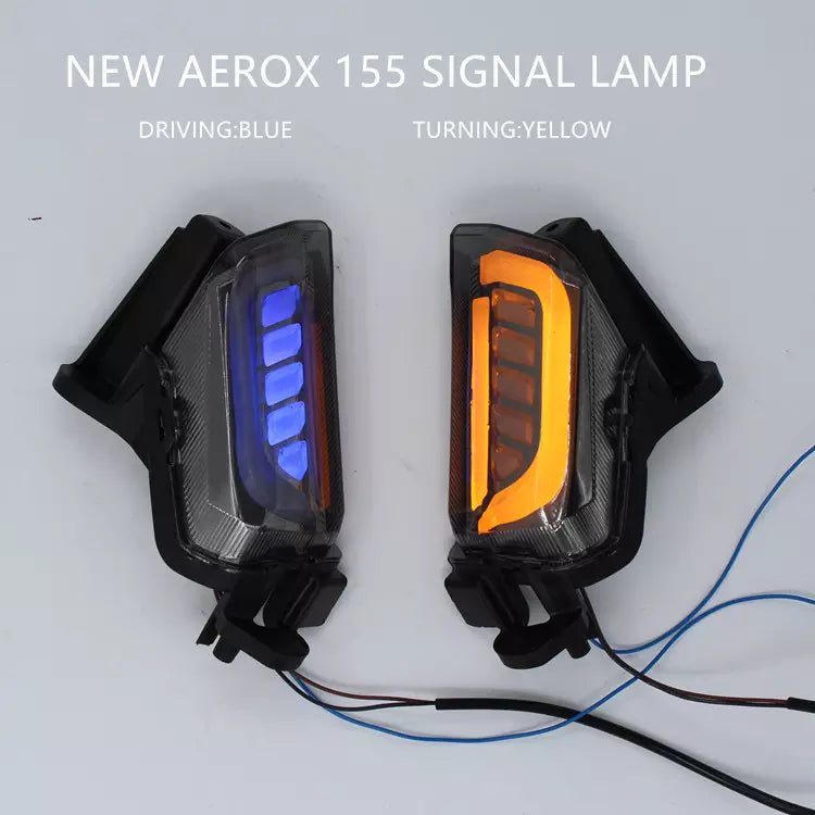 Multi Function | AEROX Signal Lamp for Yamaha Motorcycle Accessories | Complete Wire Connection - LRL Motors