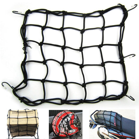 Net Pocket Gear Helemt L Age Netting Mesh Pocket Helmet Net Pocket Baggage Elastic Net Bag for Bike Motorcycle - LRL Motors